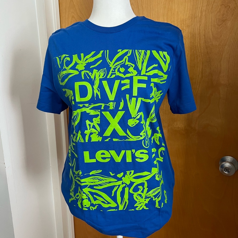DVF x Levi's Blue T-Shirt
